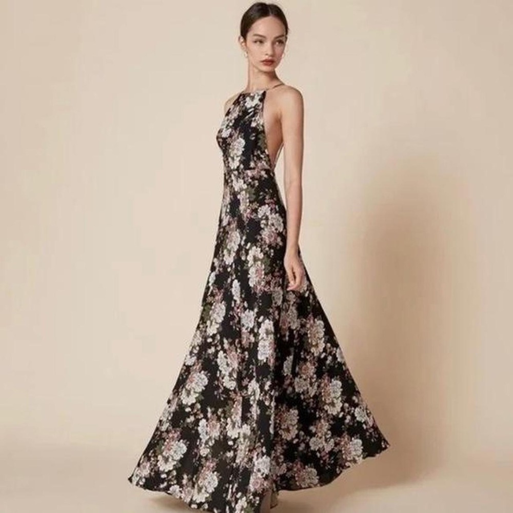 Reformation Frossen Dress - Botanical Print, Size 0